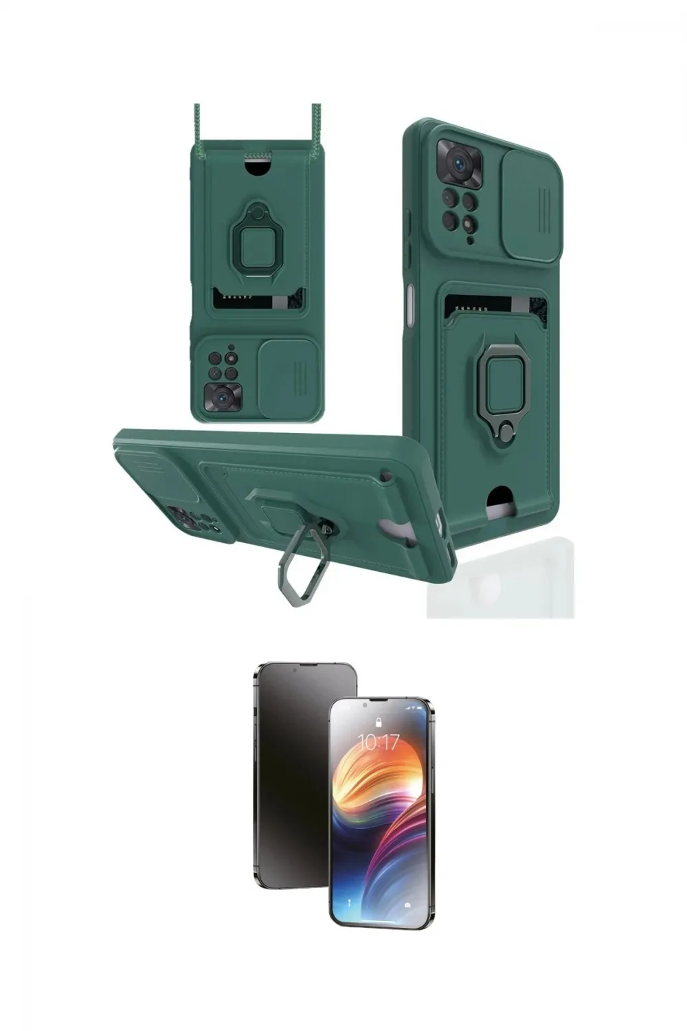 ieg™ Redmi Note 12 Pro 4G Kılıf Vadi Form Prime - Siyah 3D Antistatik Mat Seramik Nano Ekran Koruyucu