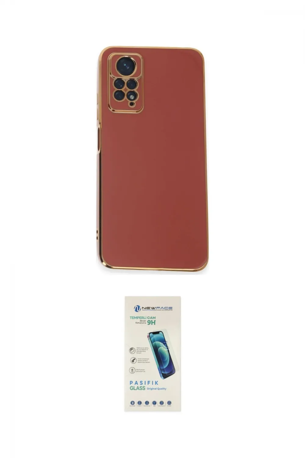 ieg™ Redmi Note 12 Pro 4G Kılıf Yankı Serisi - Şeffaf Pasifik Cam Ekran Koruyucu