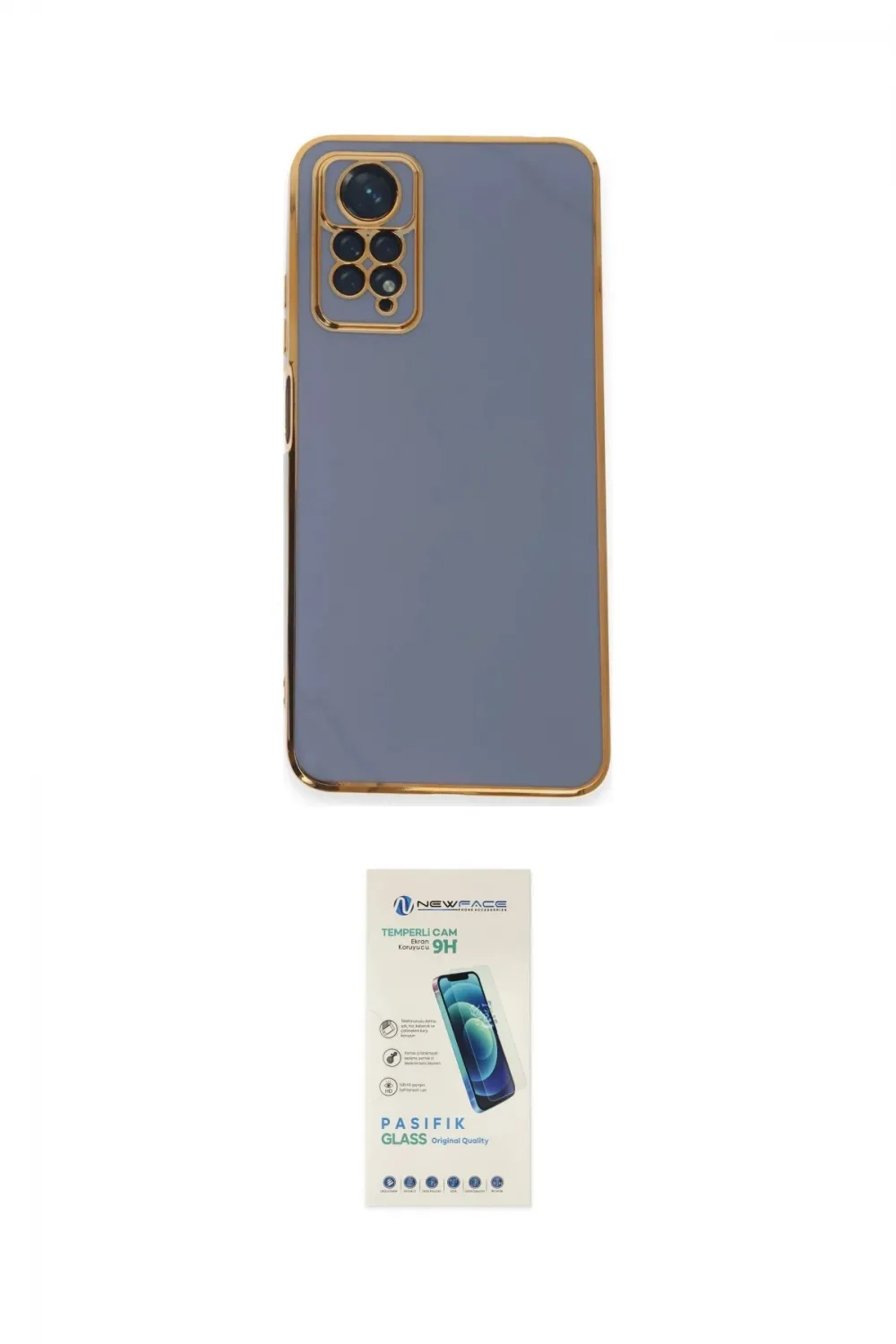 ieg™ Redmi Note 12 Pro 4G Kılıf Yankı Serisi - Şeffaf Pasifik Cam Ekran Koruyucu