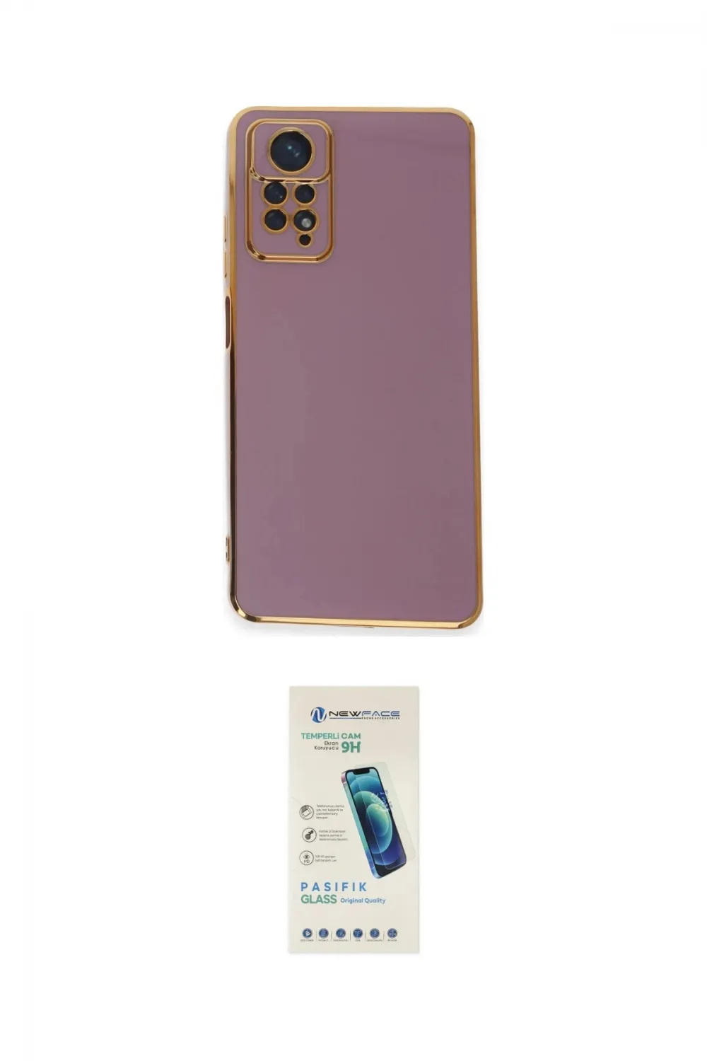 ieg™ Redmi Note 12 Pro 4G Kılıf Yankı Serisi - Şeffaf Pasifik Cam Ekran Koruyucu