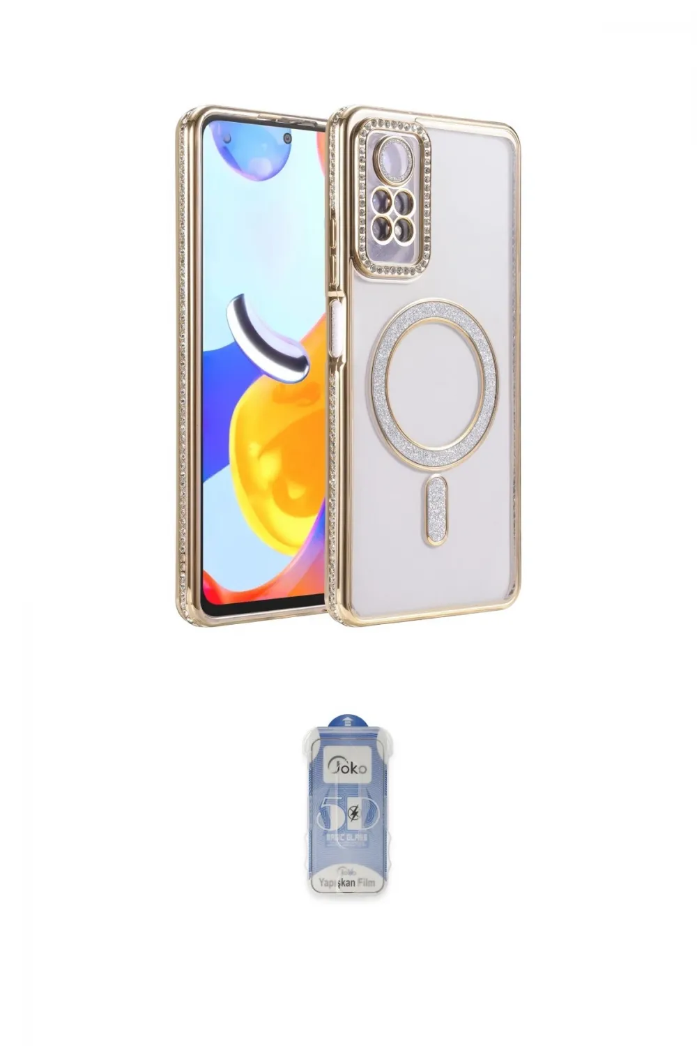 ieg™ Redmi Note 12 Pro 4G Kılıf Zirve Doku Prime - Siyah Joko Magic 5D Cam