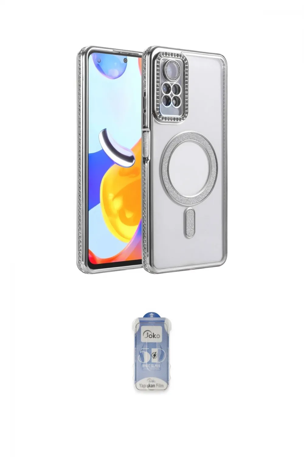 ieg™ Redmi Note 12 Pro 4G Kılıf Zirve Doku Prime - Siyah Joko Magic 5D Cam