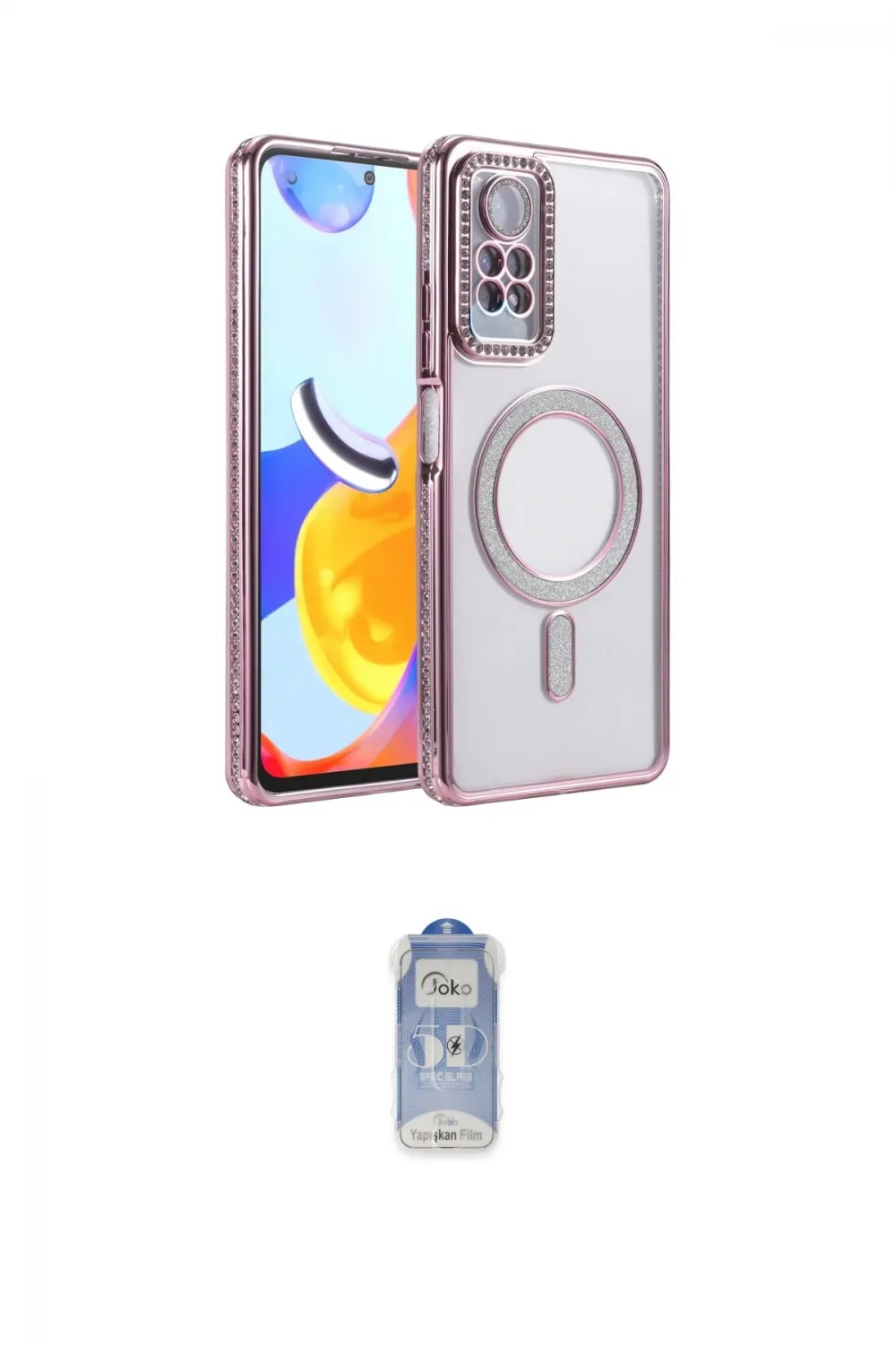 ieg™ Redmi Note 12 Pro 4G Kılıf Zirve Doku Prime - Siyah Joko Magic 5D Cam