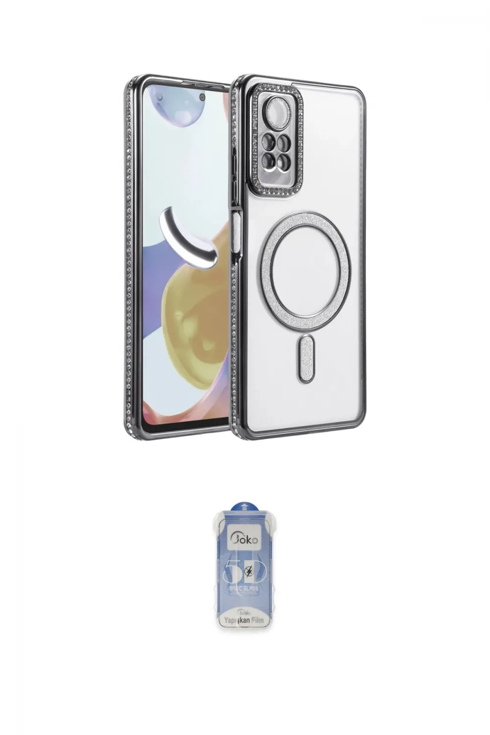 ieg™ Redmi Note 12 Pro 4G Kılıf Zirve Doku Prime - Siyah Joko Magic 5D Cam