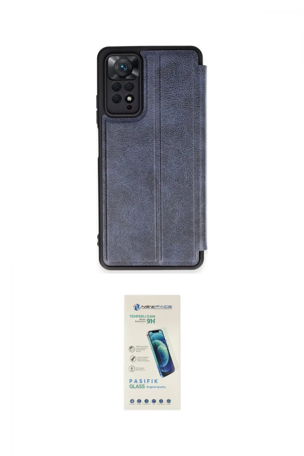 ieg™ Redmi Note 12 Pro 4G Kılıf Zirve Yansıma Serisi - Şeffaf Pasifik Cam Ekran Koruyucu