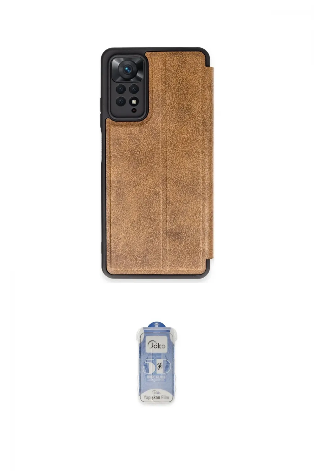 ieg™ Redmi Note 12 Pro 4G Kılıf Zirve Yansıma Serisi - Siyah Joko Magic 5D Cam