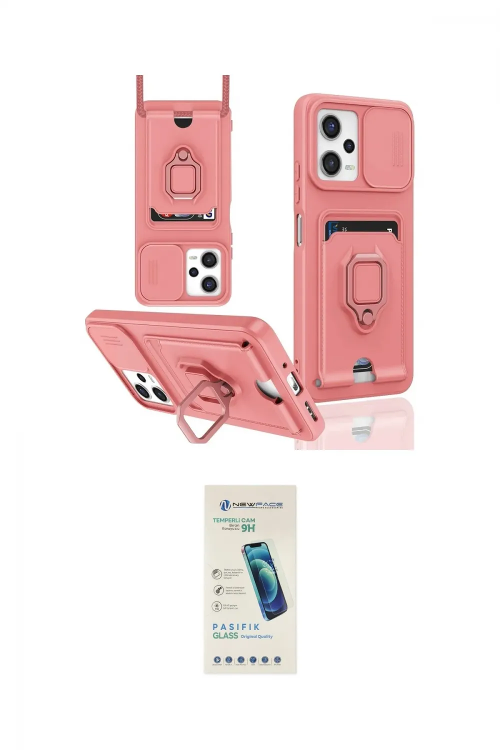ieg™ Redmi Note 12 Pro 5G Kılıf Vadi Form Prime - Şeffaf Pasifik Cam Ekran Koruyucu