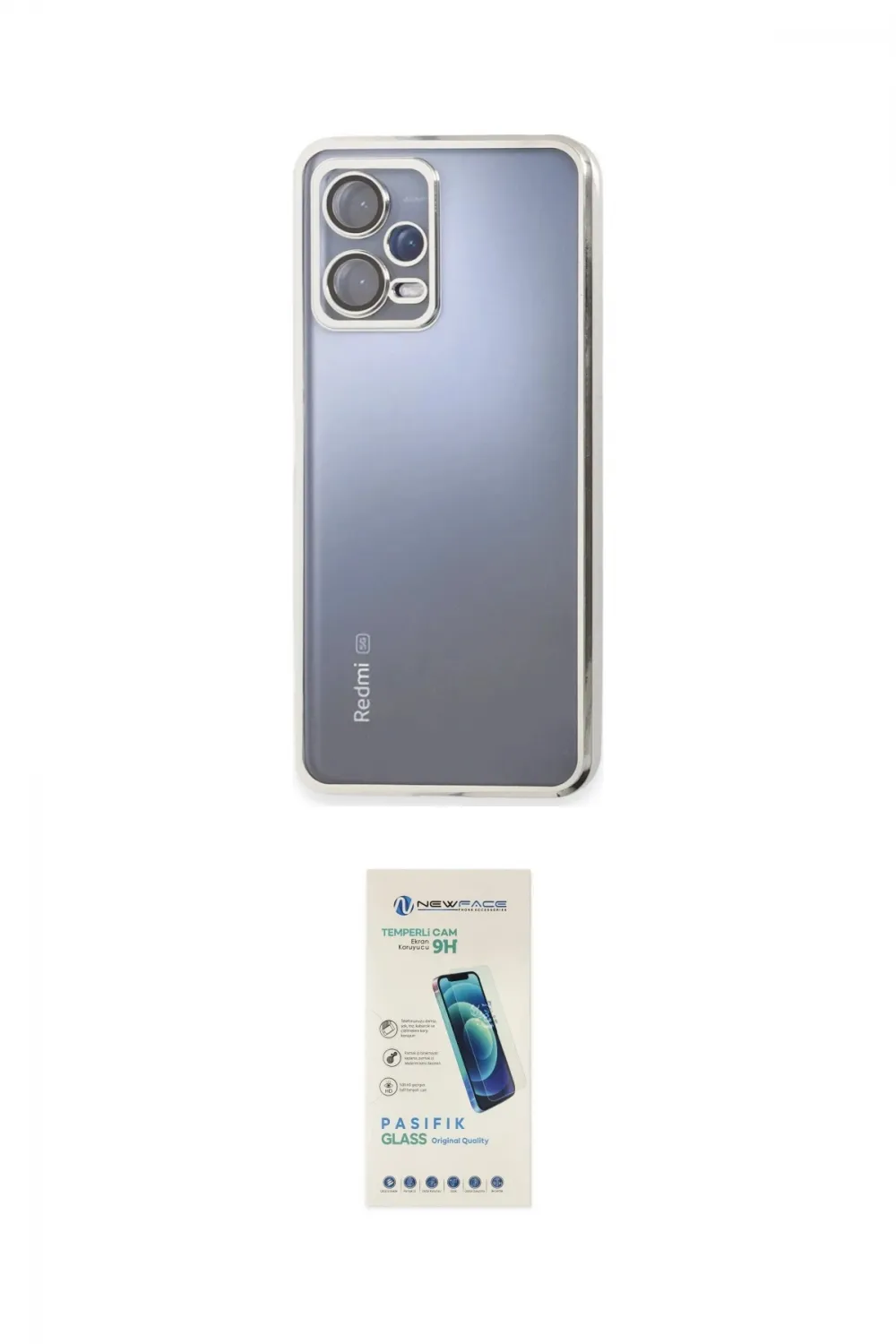 ieg™ Redmi Note 12 Pro 5G Kılıf Vadi Minimal - Şeffaf Pasifik Cam Ekran Koruyucu