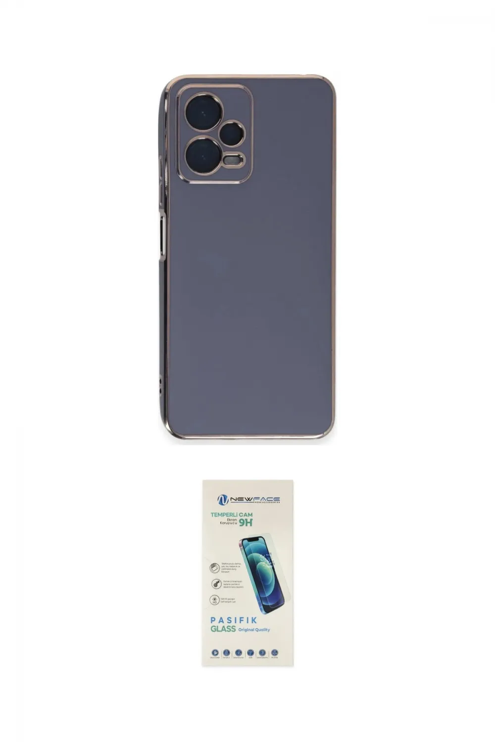 ieg™ Redmi Note 12 Pro 5G Kılıf Yankı Serisi - Şeffaf Pasifik Cam Ekran Koruyucu