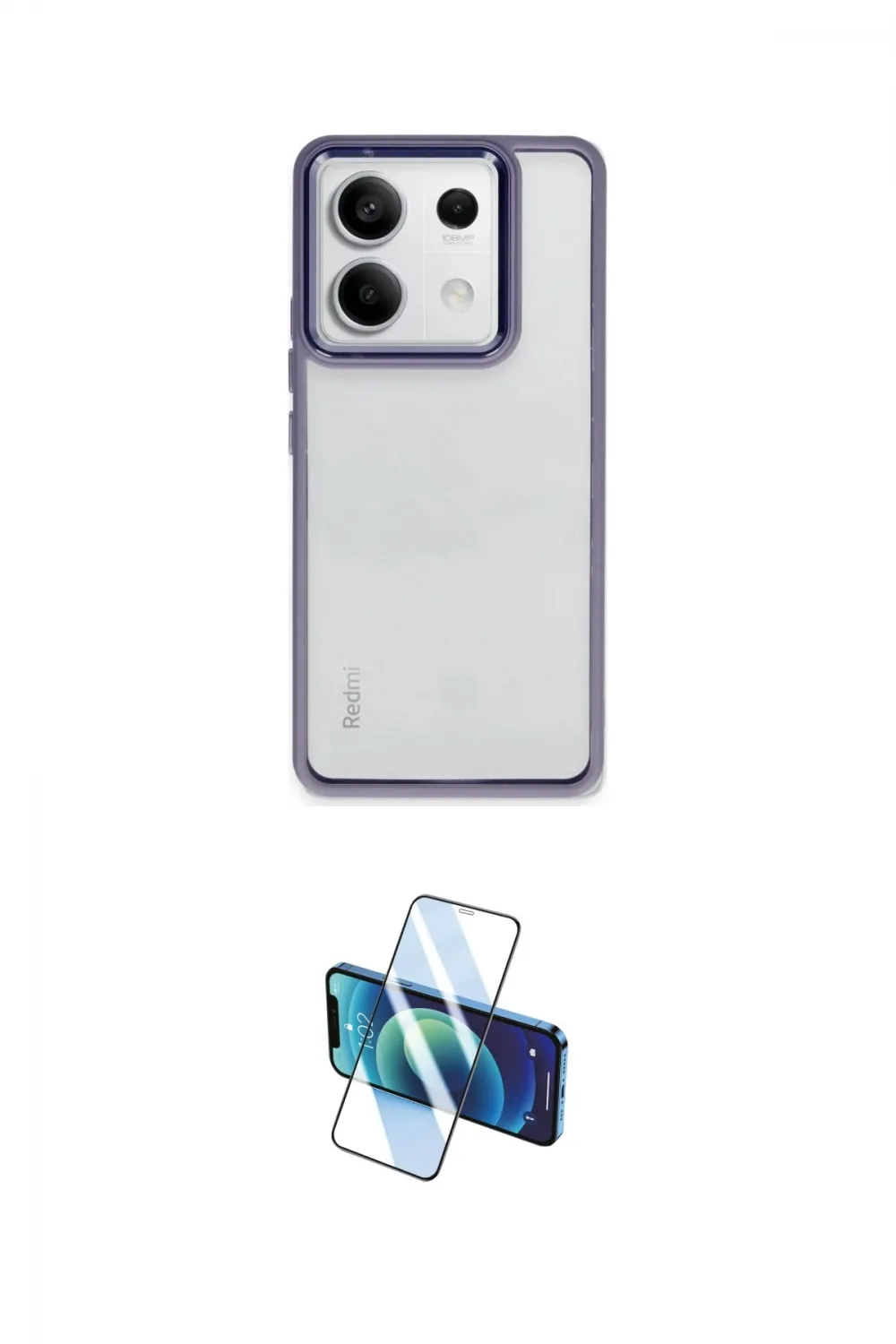 ieg™ Redmi Note 13 4G Kılıf Nova Işık Serisi - Siyah 3D Antistatik Seramik Nano Ekran Koruyucu