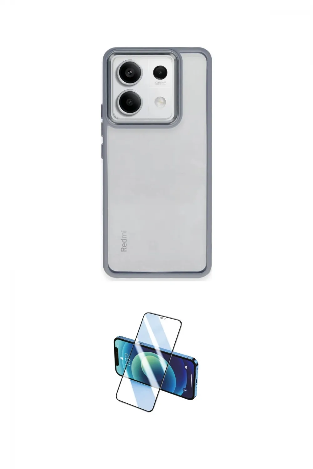 ieg™ Redmi Note 13 4G Kılıf Nova Işık Serisi - Siyah 3D Antistatik Seramik Nano Ekran Koruyucu