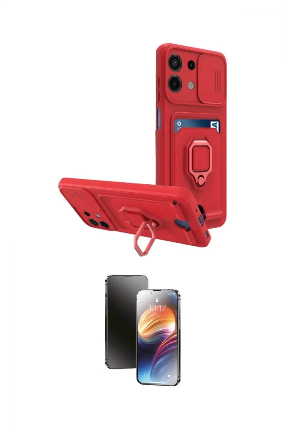 ieg™ Redmi Note 13 4G Kılıf Vadi Form Prime - Siyah 3D Antistatik Mat Seramik Nano Ekran Koruyucu