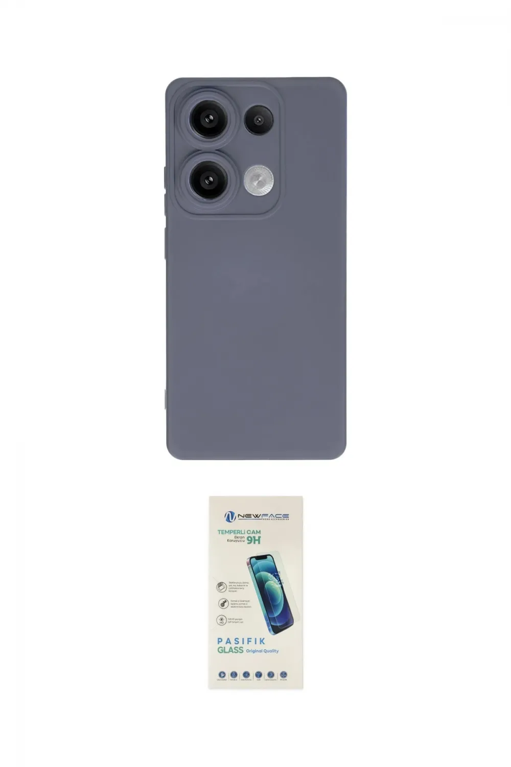 ieg™ Redmi Note 13 Pro 4G Kılıf Ahenk Serisi - Şeffaf Pasifik Cam Ekran Koruyucu