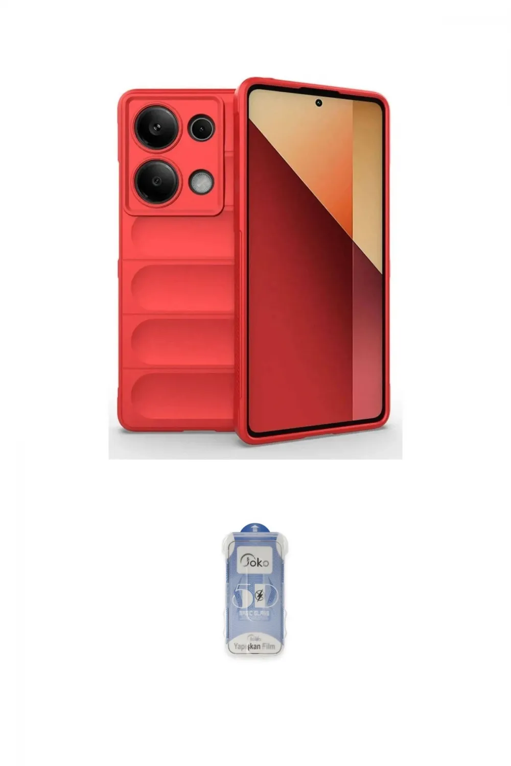 ieg™ Redmi Note 13 Pro 4G Kılıf Atlas Koleksiyonu - Siyah Joko Magic 5D Cam