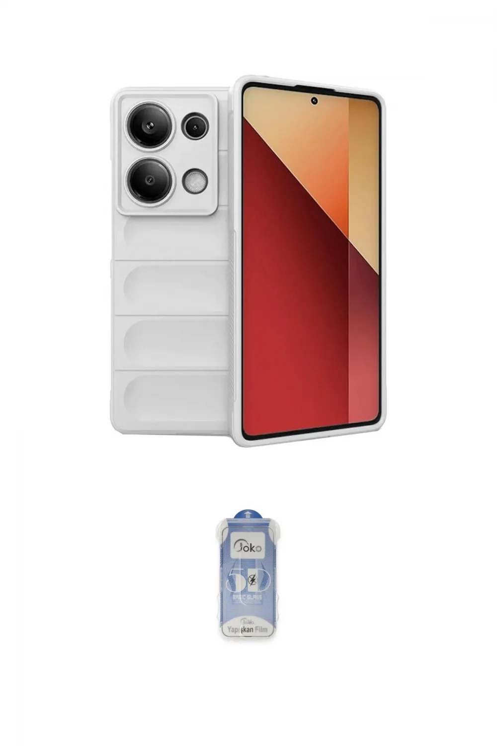 ieg™ Redmi Note 13 Pro 4G Kılıf Atlas Koleksiyonu - Siyah Joko Magic 5D Cam
