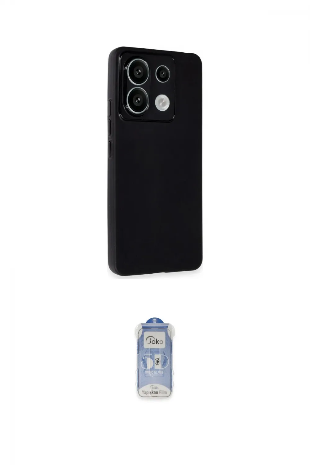 ieg™ Redmi Note 13 Pro 4G Kılıf Atlas Minimal Prime - Siyah Joko Magic 5D Cam