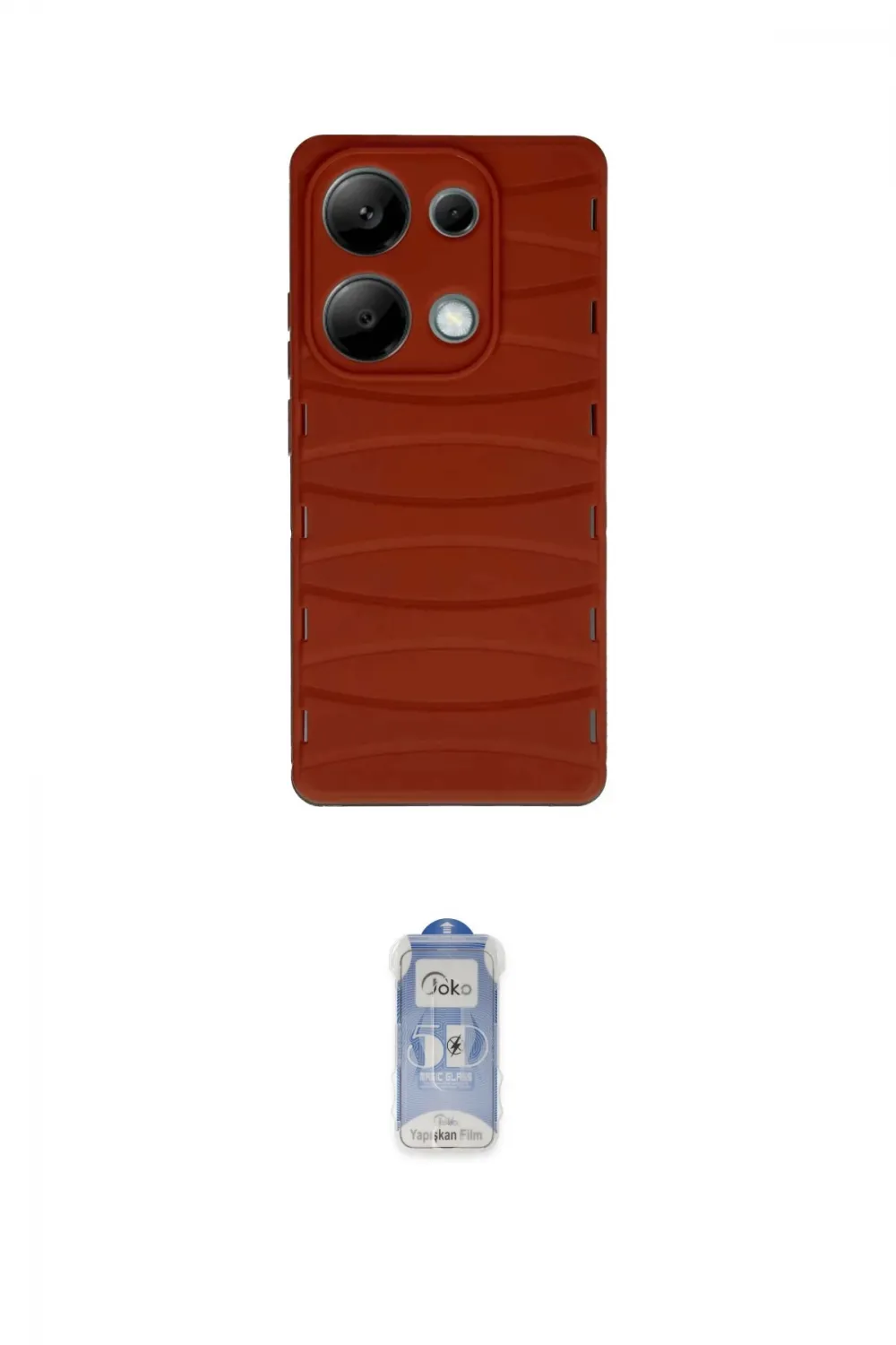 ieg™ Redmi Note 13 Pro 4G Kılıf Doruk Form Serisi - Siyah Joko Magic 5D Cam