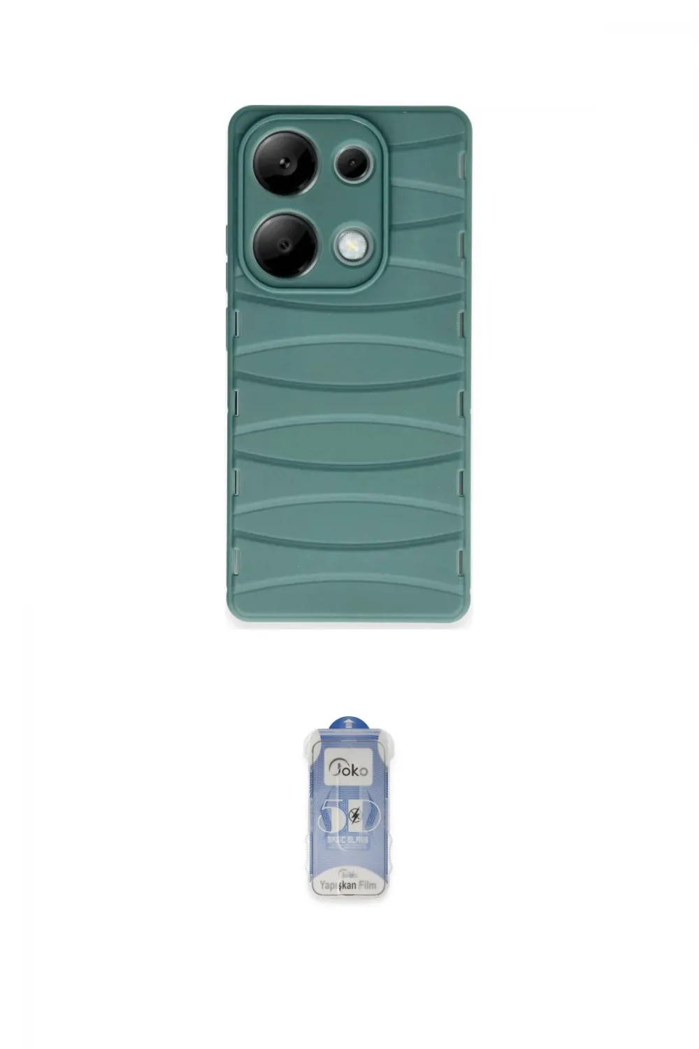 ieg™ Redmi Note 13 Pro 4G Kılıf Doruk Form Serisi - Siyah Joko Magic 5D Cam