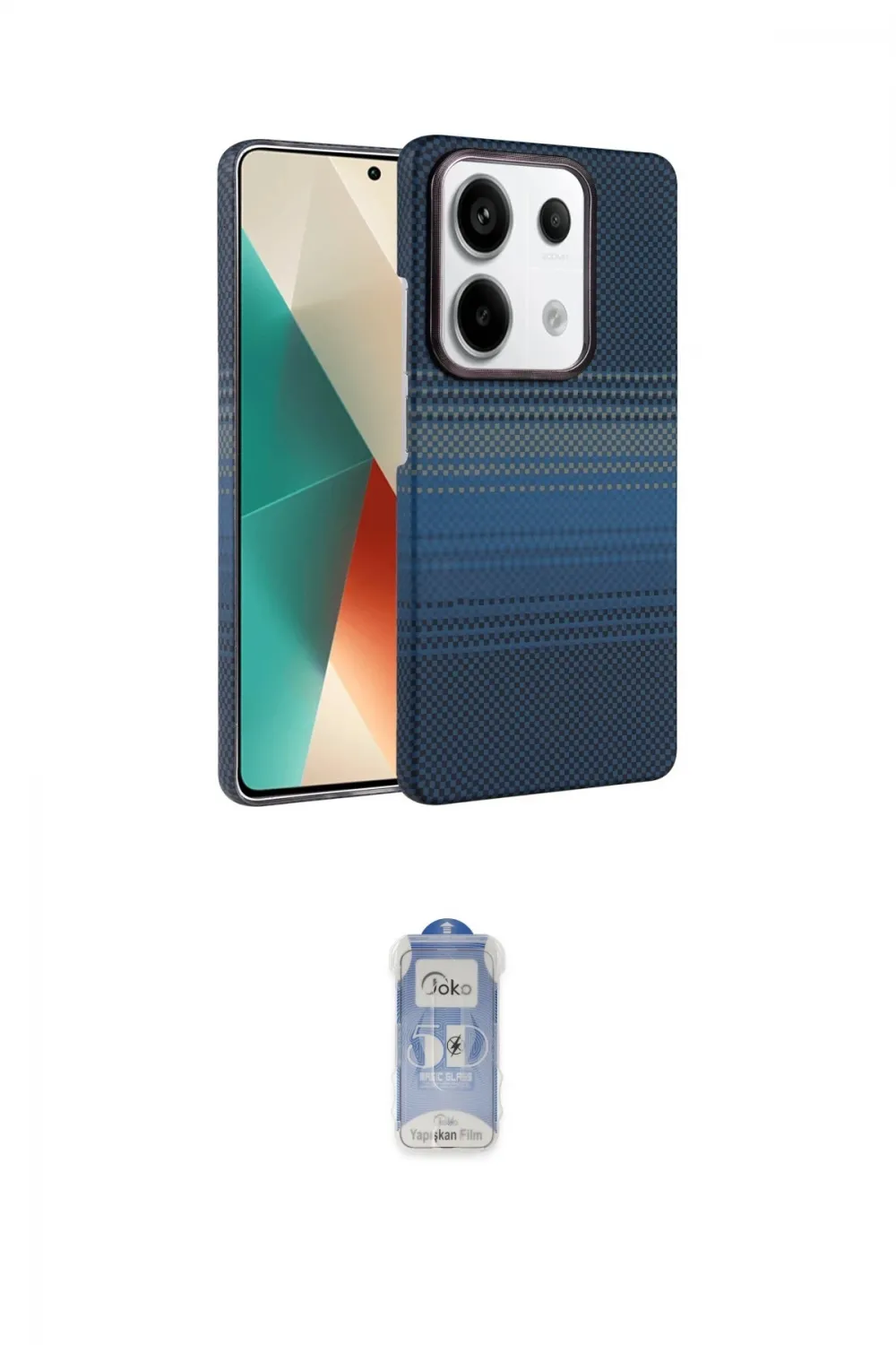 ieg™ Redmi Note 13 Pro 4G Kılıf Doruk Serisi - Siyah Joko Magic 5D Cam