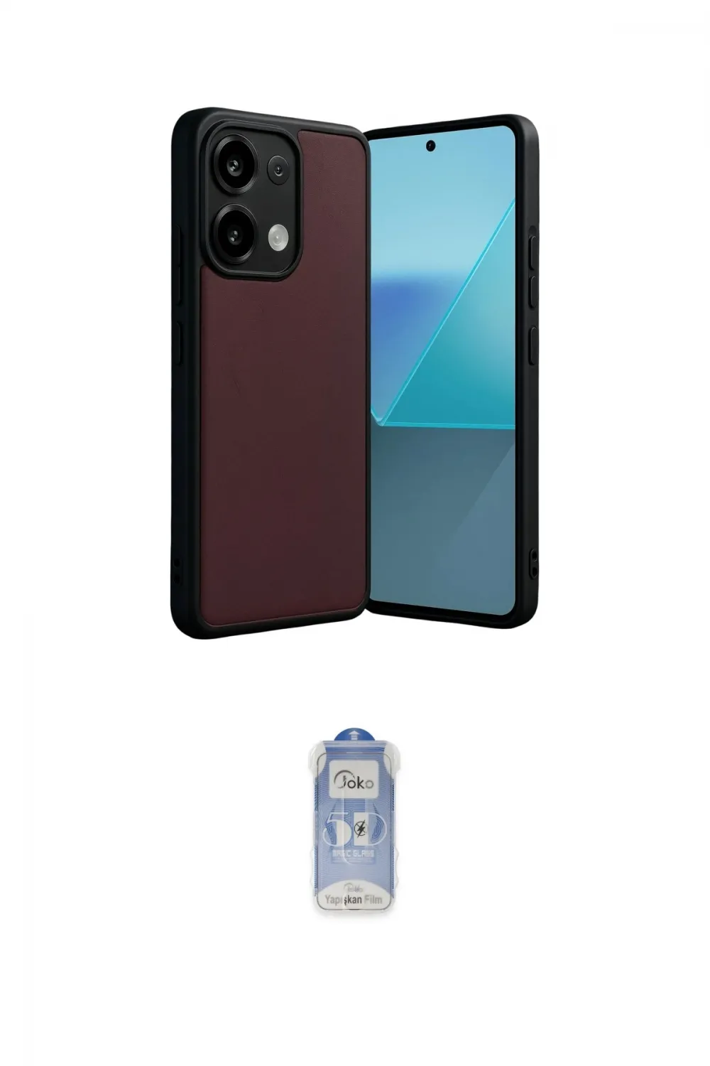 ieg™ Redmi Note 13 Pro 4G Kılıf Kıvılcım Işık Serisi - Siyah Joko Magic 5D Cam