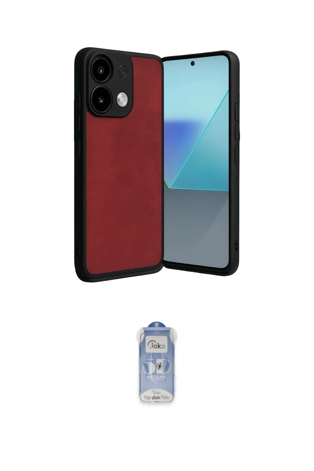 ieg™ Redmi Note 13 Pro 4G Kılıf Kıvılcım Işık Serisi - Siyah Joko Magic 5D Cam