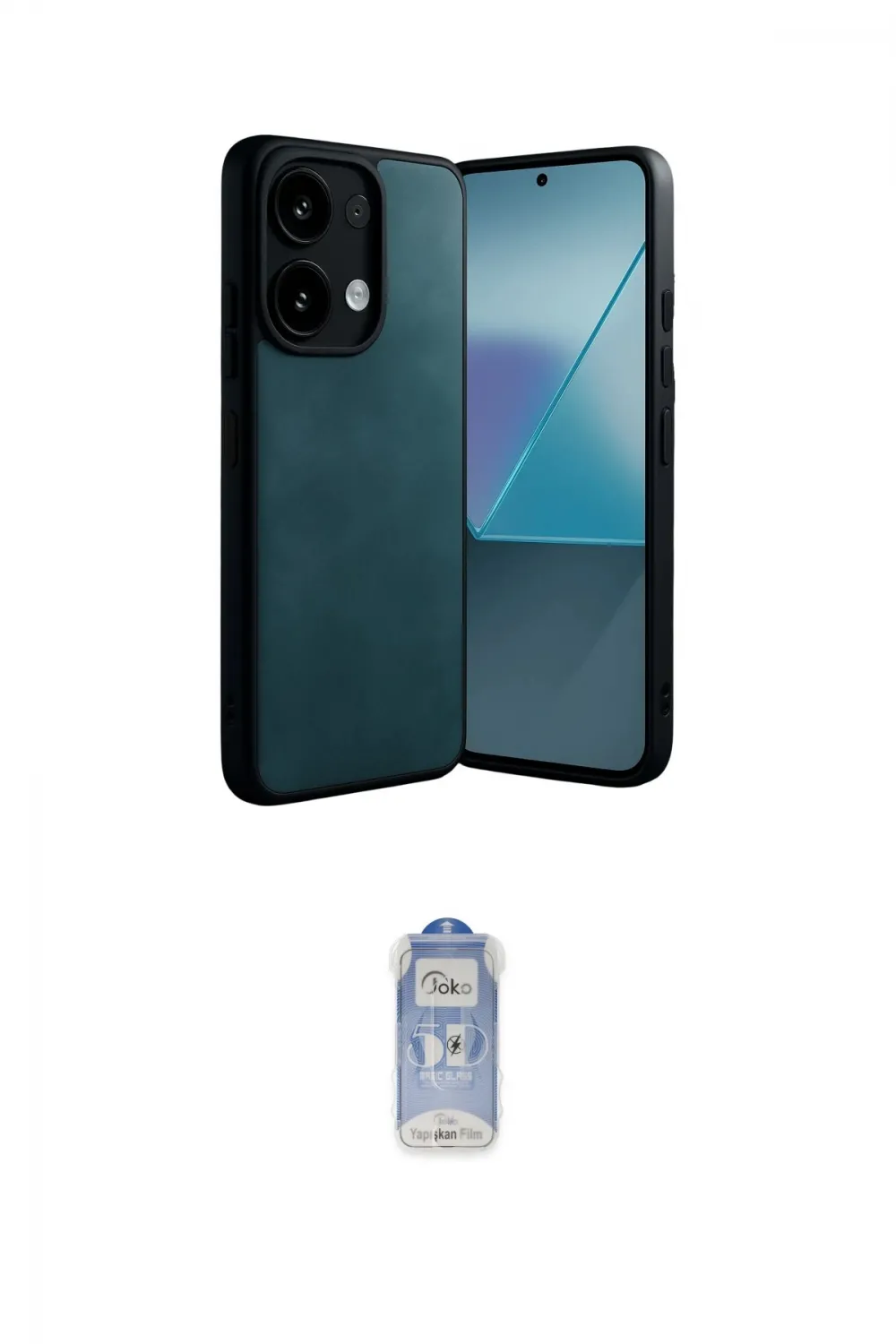 ieg™ Redmi Note 13 Pro 4G Kılıf Kıvılcım Işık Serisi - Siyah Joko Magic 5D Cam