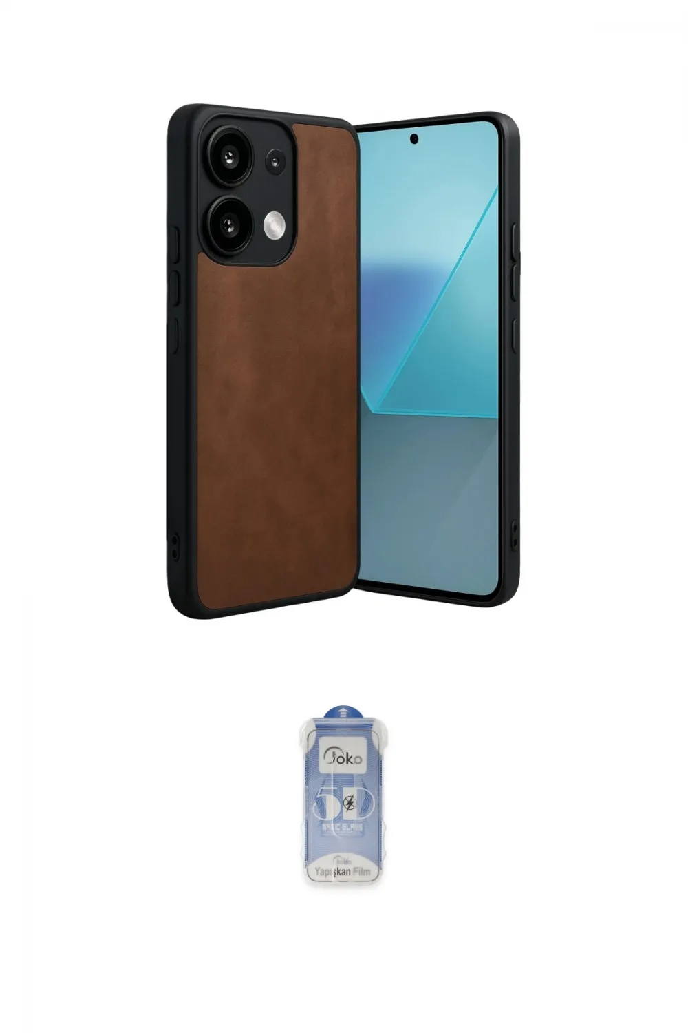ieg™ Redmi Note 13 Pro 4G Kılıf Kıvılcım Işık Serisi - Siyah Joko Magic 5D Cam