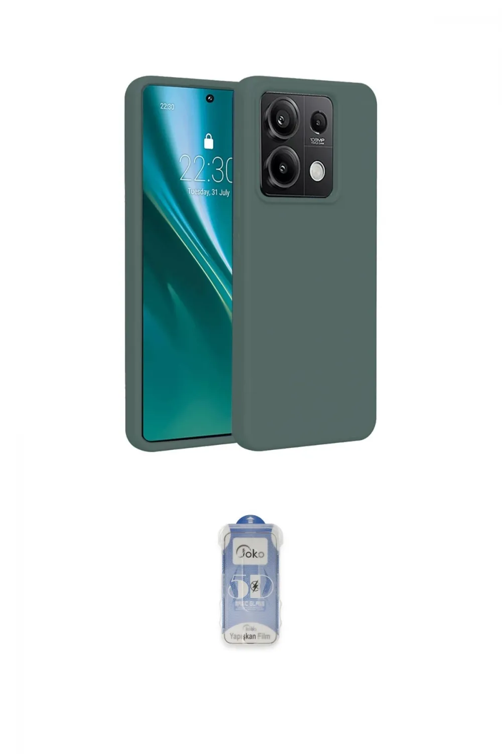 ieg™ Redmi Note 13 Pro 4G Kılıf Kozmos Yansıma Özel Seri - Siyah Joko Magic 5D Cam