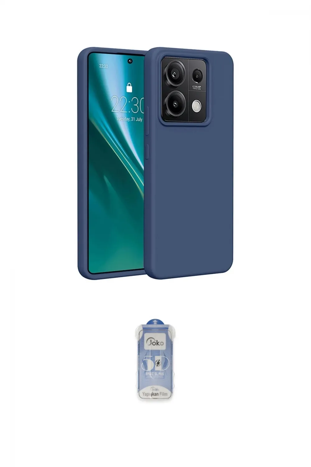 ieg™ Redmi Note 13 Pro 4G Kılıf Kozmos Yansıma Özel Seri - Siyah Joko Magic 5D Cam