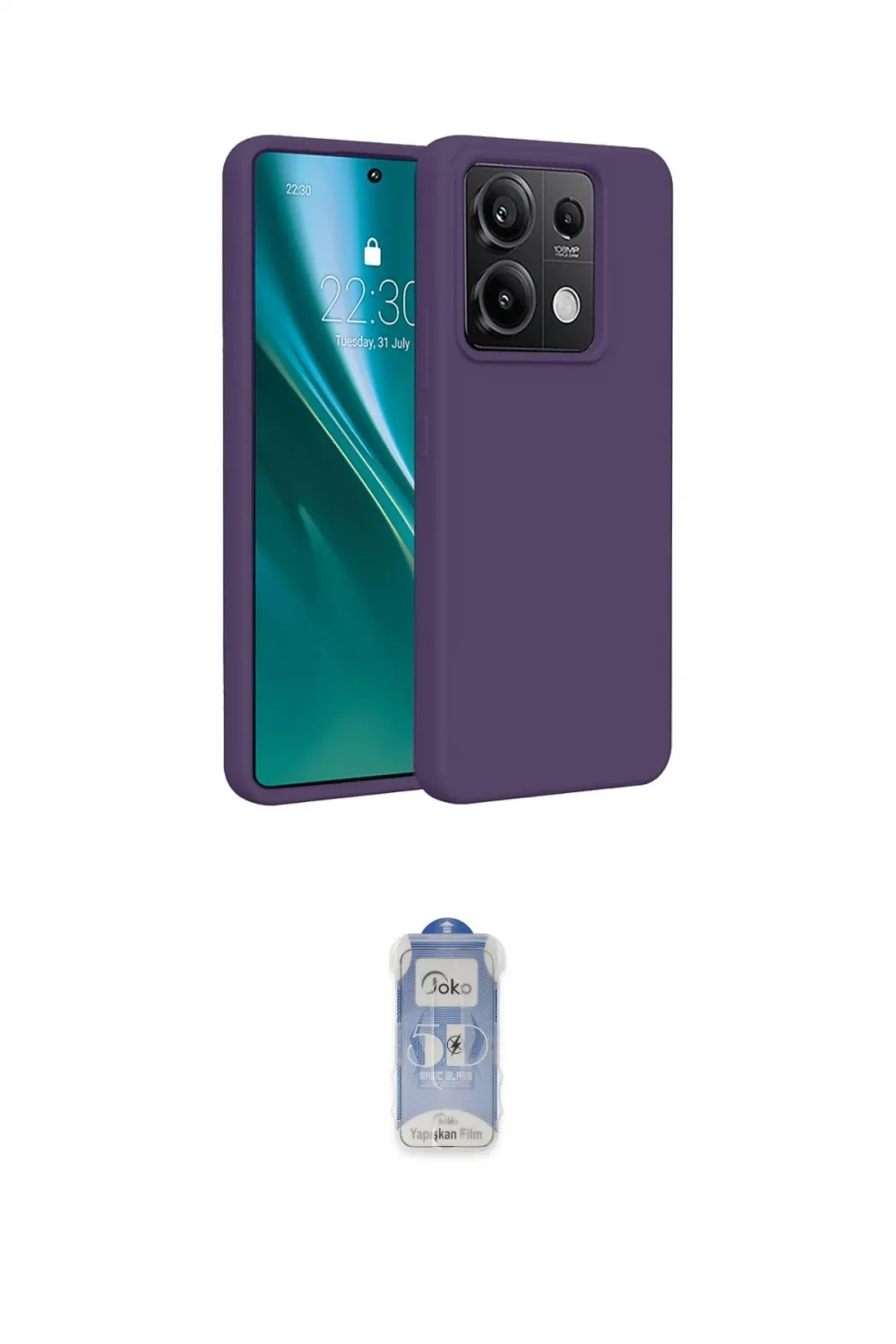 ieg™ Redmi Note 13 Pro 4G Kılıf Kozmos Yansıma Özel Seri - Siyah Joko Magic 5D Cam