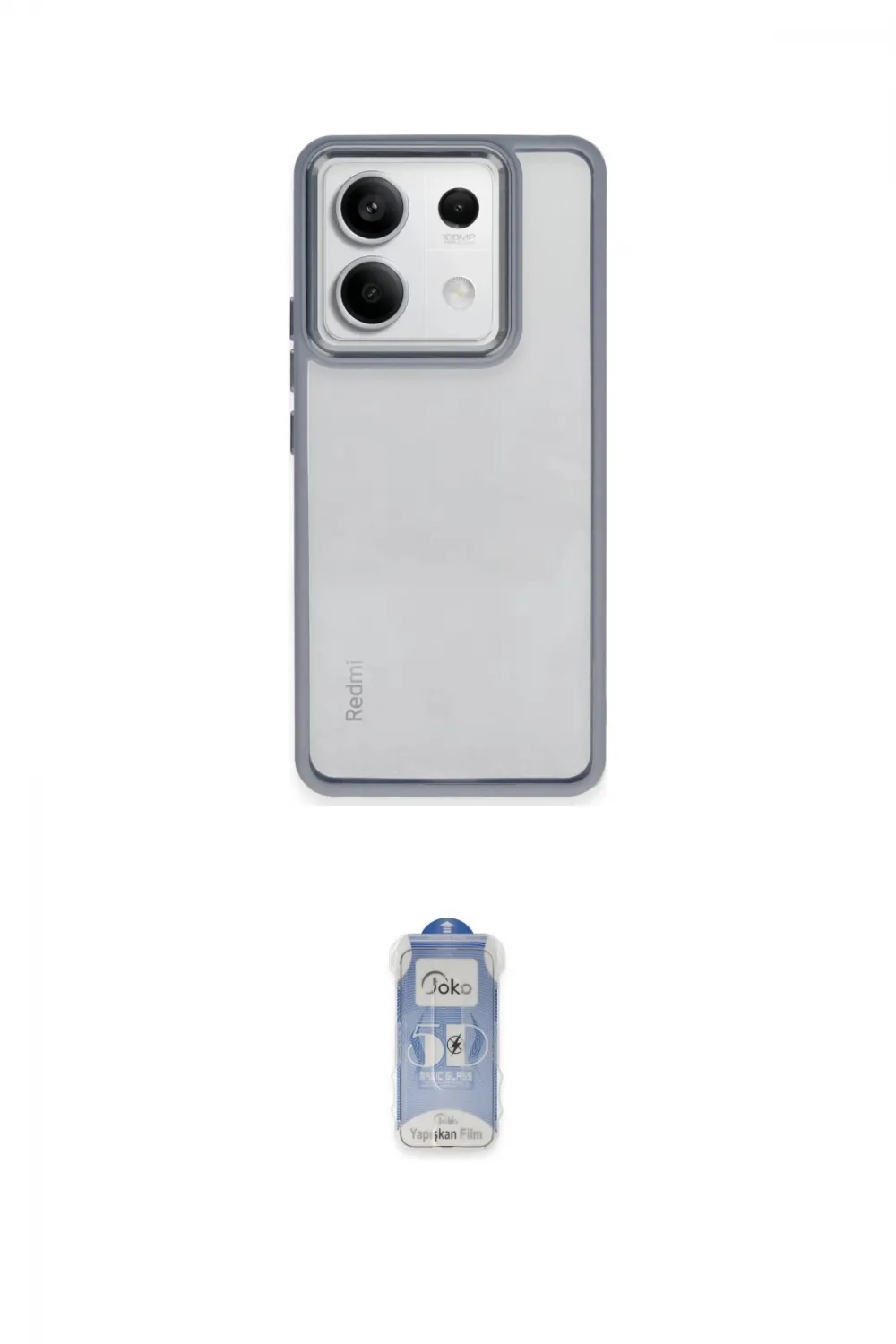ieg™ Redmi Note 13 Pro 4G Kılıf Nova Işık Serisi - Siyah Joko Magic 5D Cam