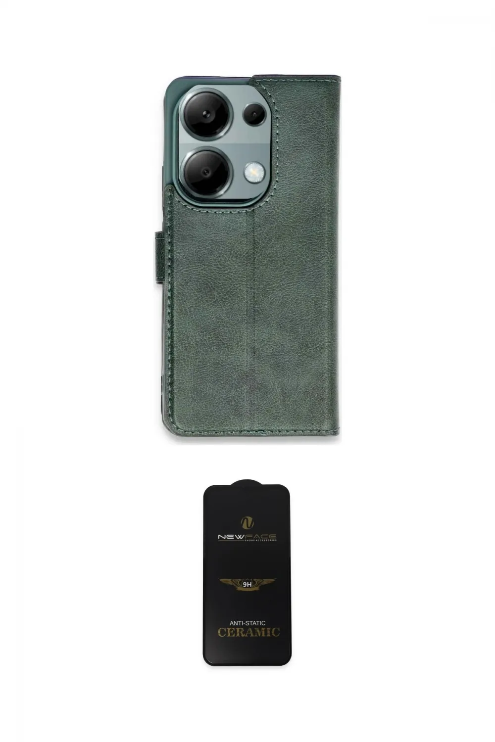 ieg™ Redmi Note 13 Pro 4G Kılıf Siluet Işık Serisi - Siyah 6D Antistatik Mat Seramik Hayalet Nano Ekran Koruyucu