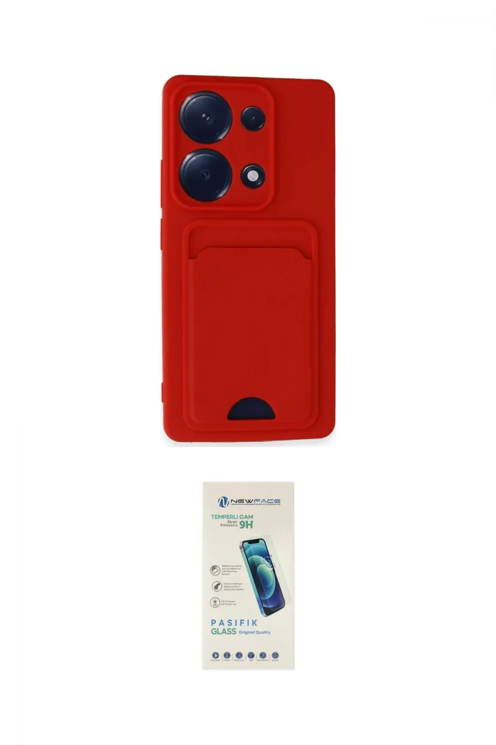 ieg™ Redmi Note 13 Pro 4G Kılıf Vadi Çizgi Prime - Şeffaf Pasifik Cam Ekran Koruyucu