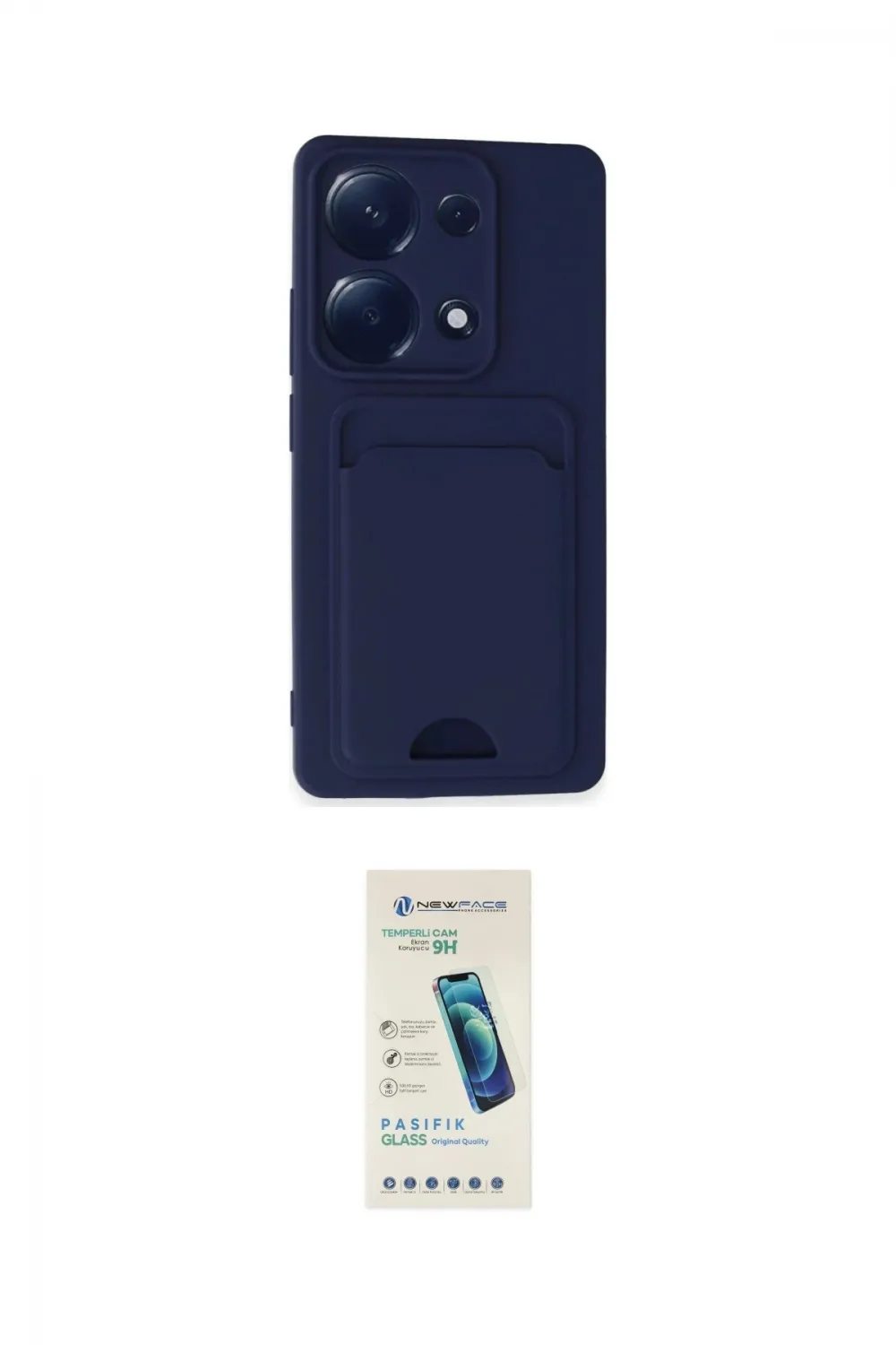 ieg™ Redmi Note 13 Pro 4G Kılıf Vadi Çizgi Prime - Şeffaf Pasifik Cam Ekran Koruyucu