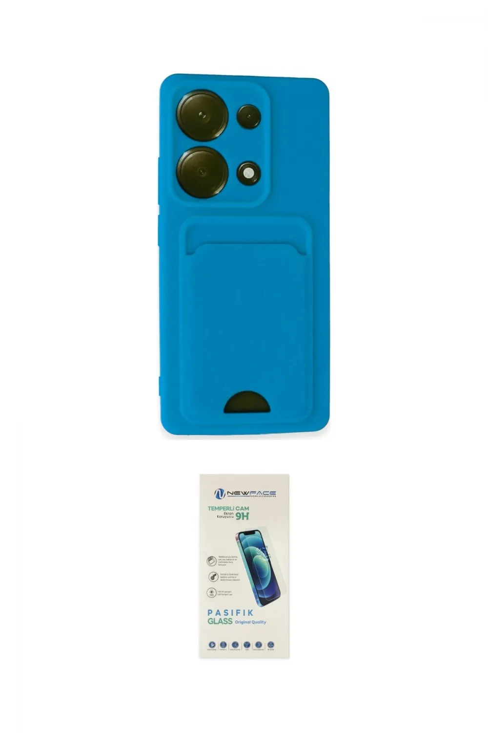 ieg™ Redmi Note 13 Pro 4G Kılıf Vadi Çizgi Prime - Şeffaf Pasifik Cam Ekran Koruyucu