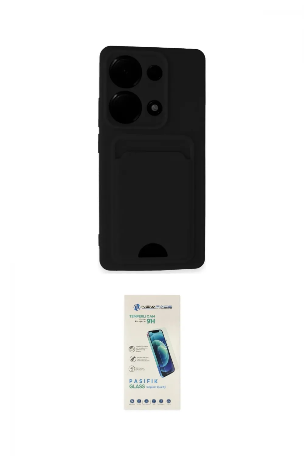 ieg™ Redmi Note 13 Pro 4G Kılıf Vadi Çizgi Prime - Şeffaf Pasifik Cam Ekran Koruyucu