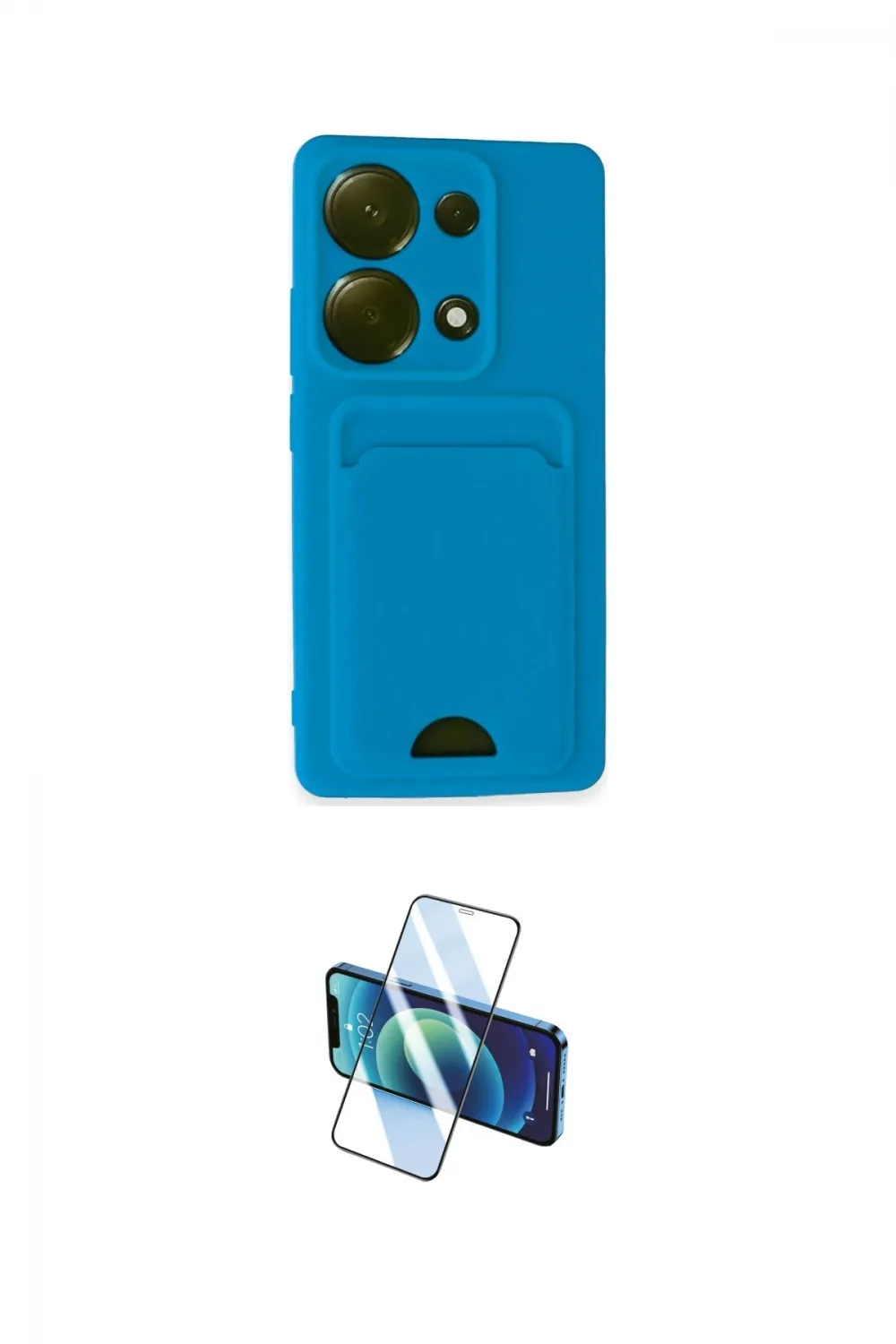 ieg™ Redmi Note 13 Pro 4G Kılıf Vadi Çizgi Prime - Siyah 3D Antistatik Seramik Nano Ekran Koruyucu
