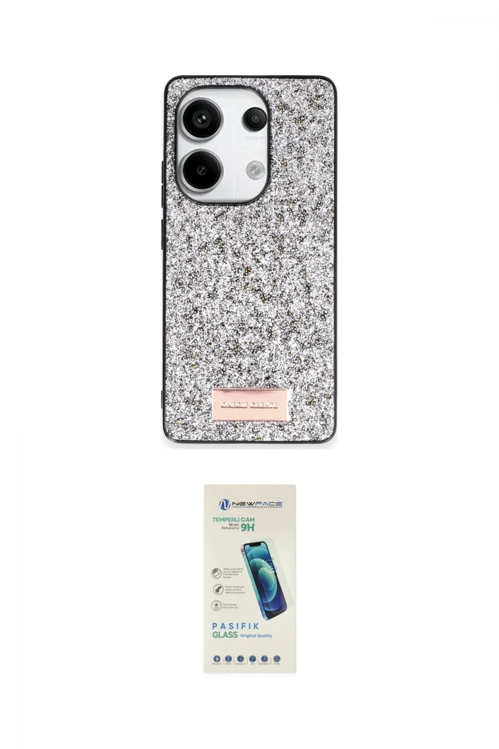 ieg™ Redmi Note 13 Pro 4G Kılıf Vadi Klasik Serisi - Şeffaf Pasifik Cam Ekran Koruyucu