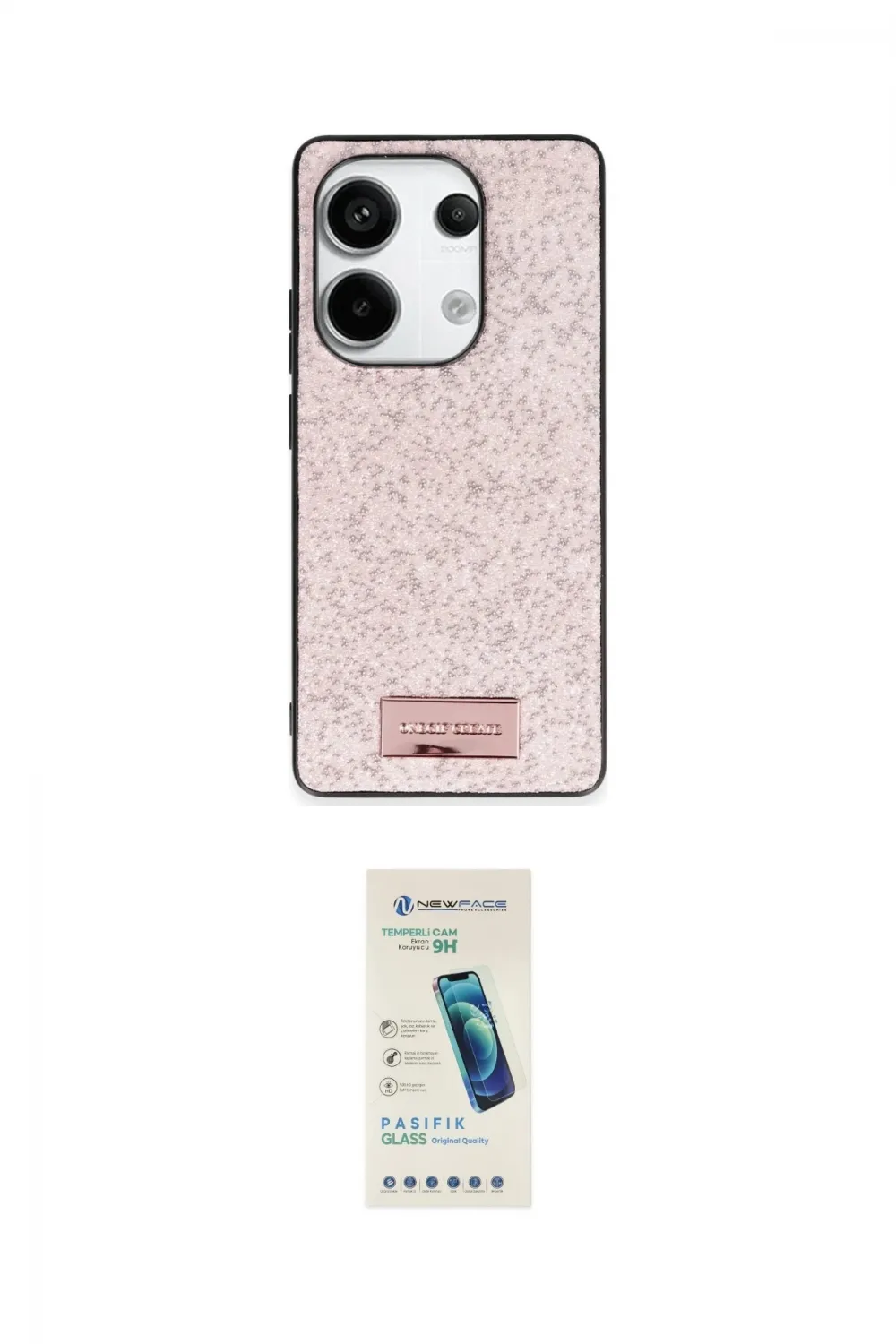ieg™ Redmi Note 13 Pro 4G Kılıf Vadi Klasik Serisi - Şeffaf Pasifik Cam Ekran Koruyucu