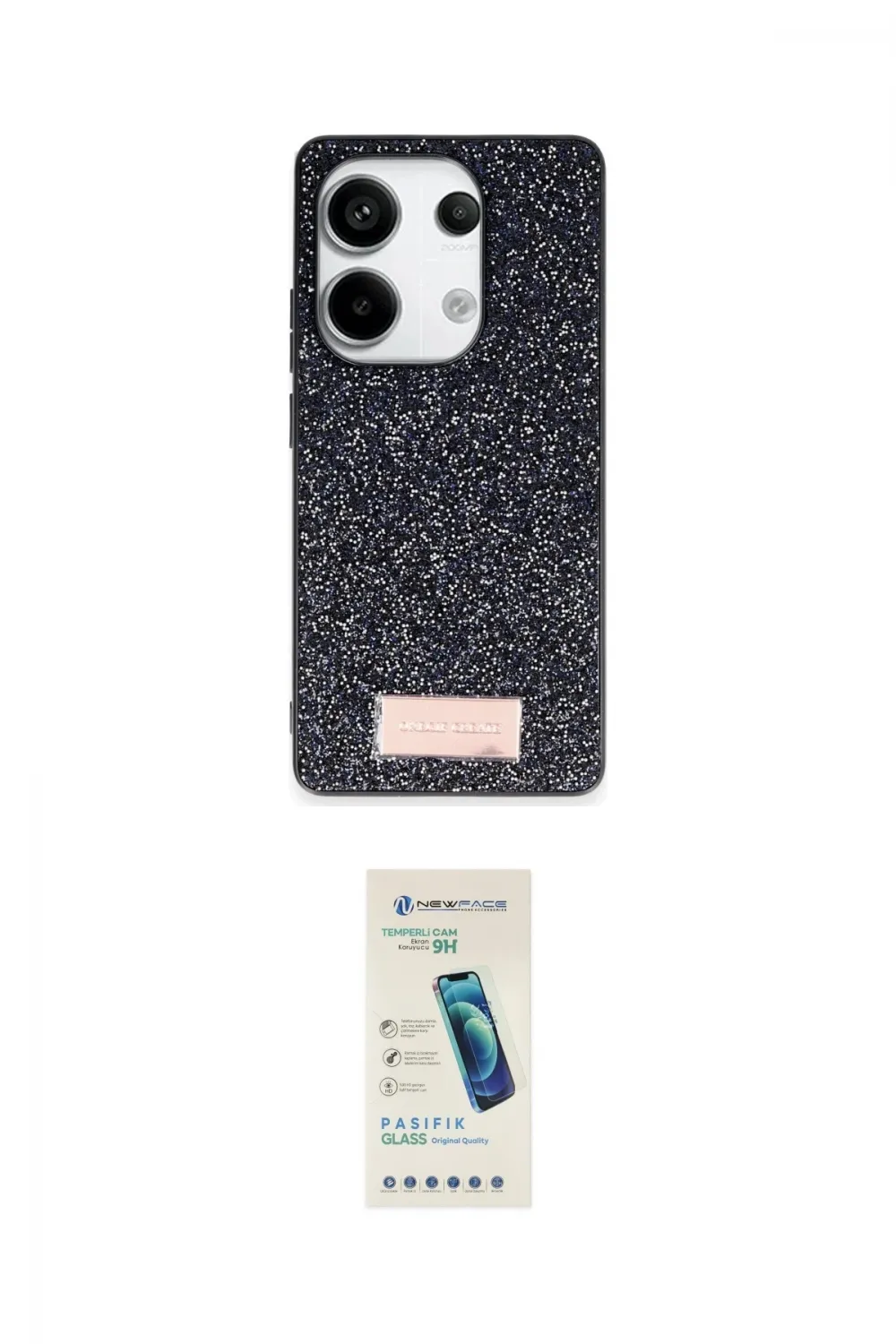 ieg™ Redmi Note 13 Pro 4G Kılıf Vadi Klasik Serisi - Şeffaf Pasifik Cam Ekran Koruyucu