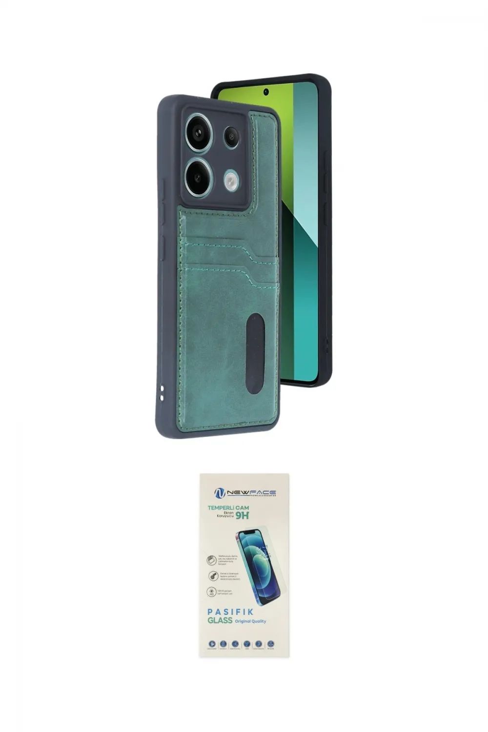 ieg™ Redmi Note 13 Pro 4G Kılıf Yörünge Işık Serisi - Şeffaf Pasifik Cam Ekran Koruyucu