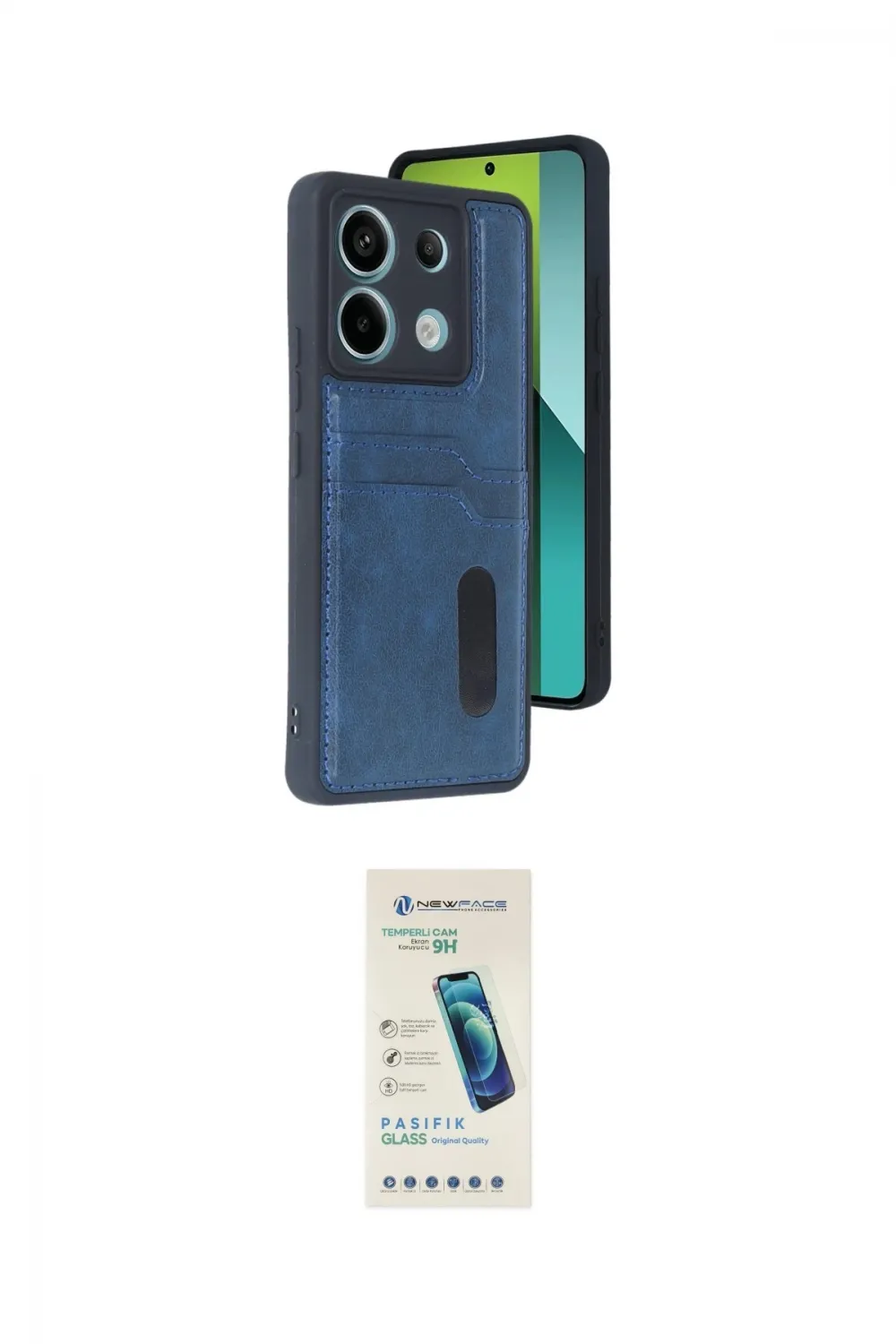 ieg™ Redmi Note 13 Pro 4G Kılıf Yörünge Işık Serisi - Şeffaf Pasifik Cam Ekran Koruyucu