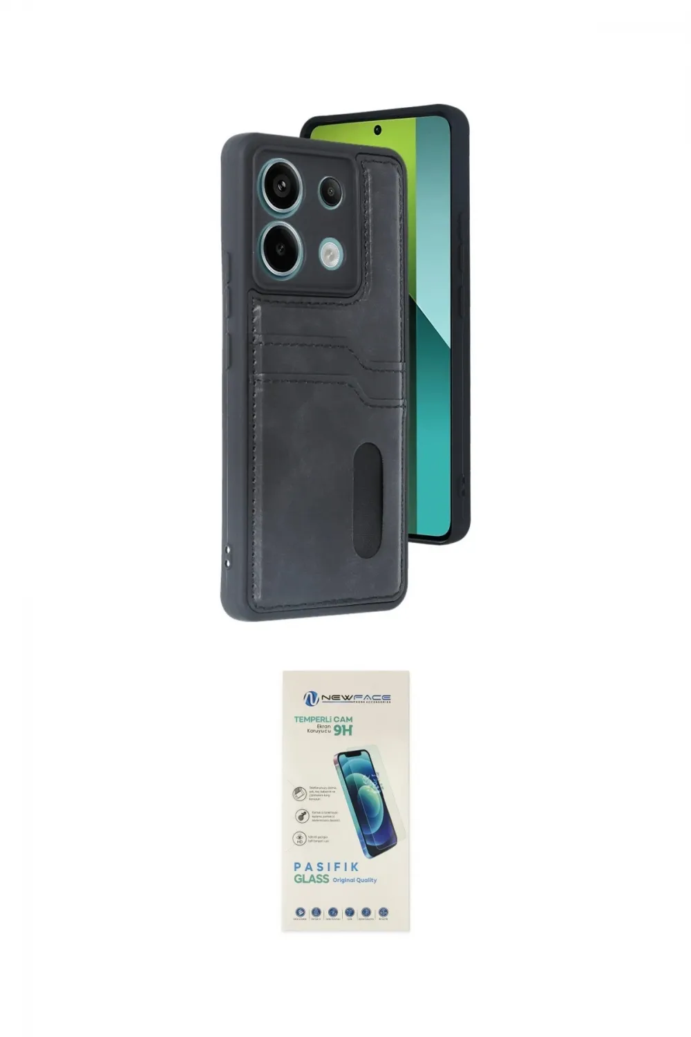ieg™ Redmi Note 13 Pro 4G Kılıf Yörünge Işık Serisi - Şeffaf Pasifik Cam Ekran Koruyucu