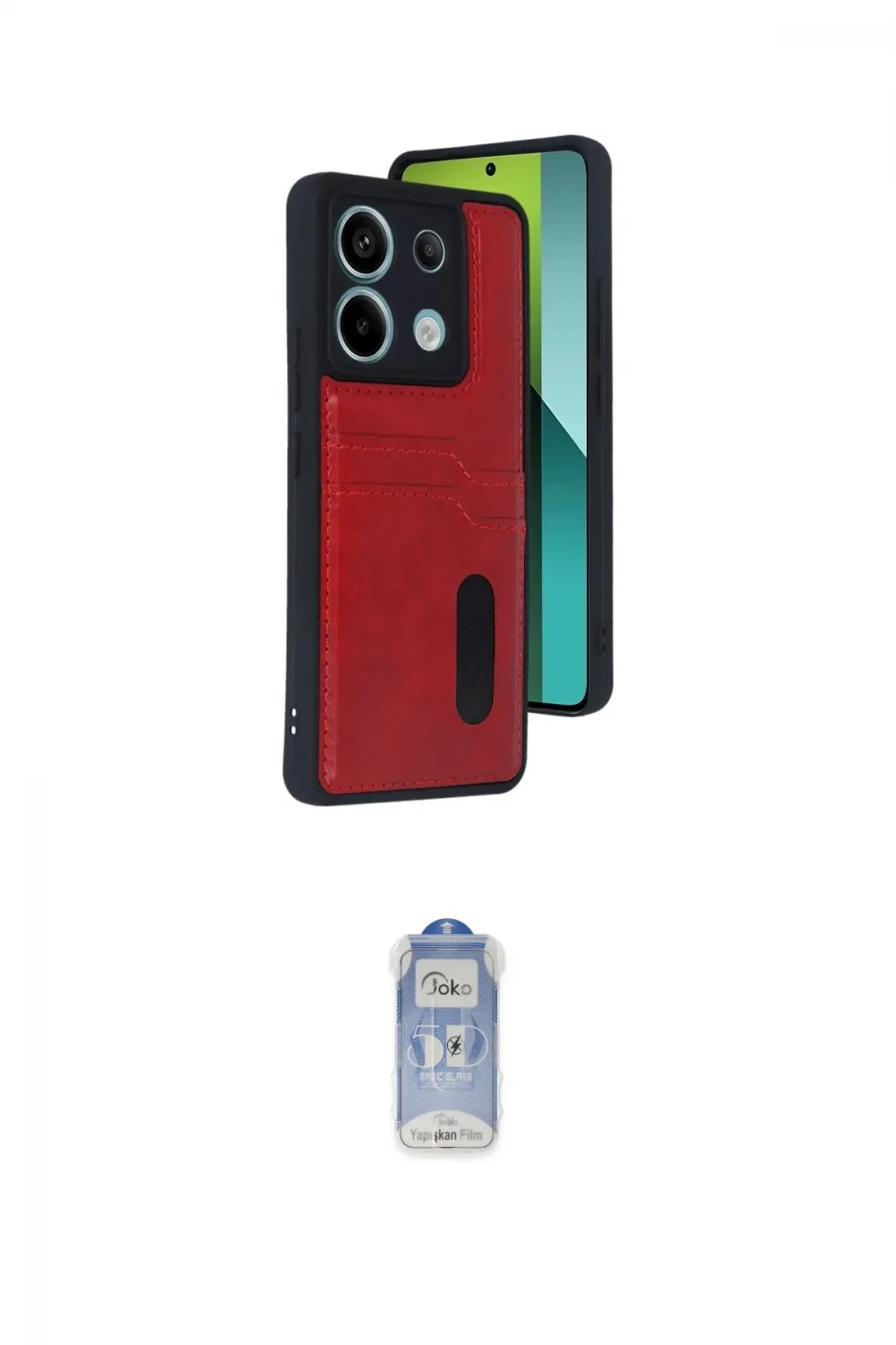 ieg™ Redmi Note 13 Pro 4G Kılıf Yörünge Işık Serisi - Siyah Joko Magic 5D Cam