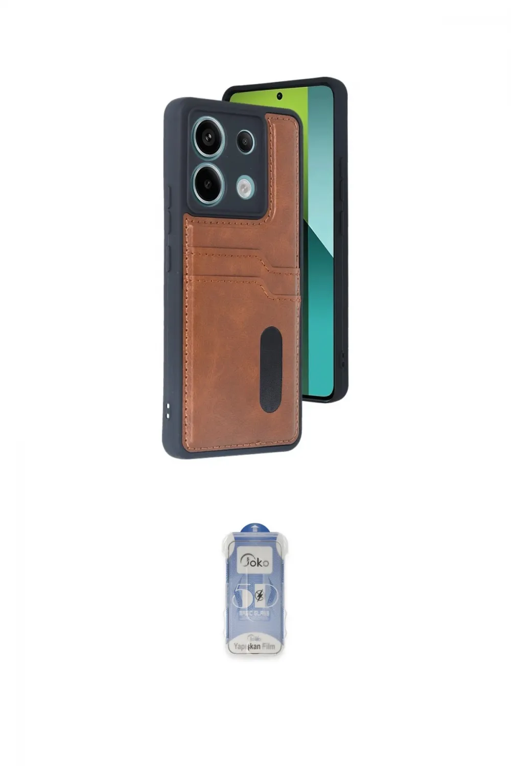 ieg™ Redmi Note 13 Pro 4G Kılıf Yörünge Işık Serisi - Siyah Joko Magic 5D Cam