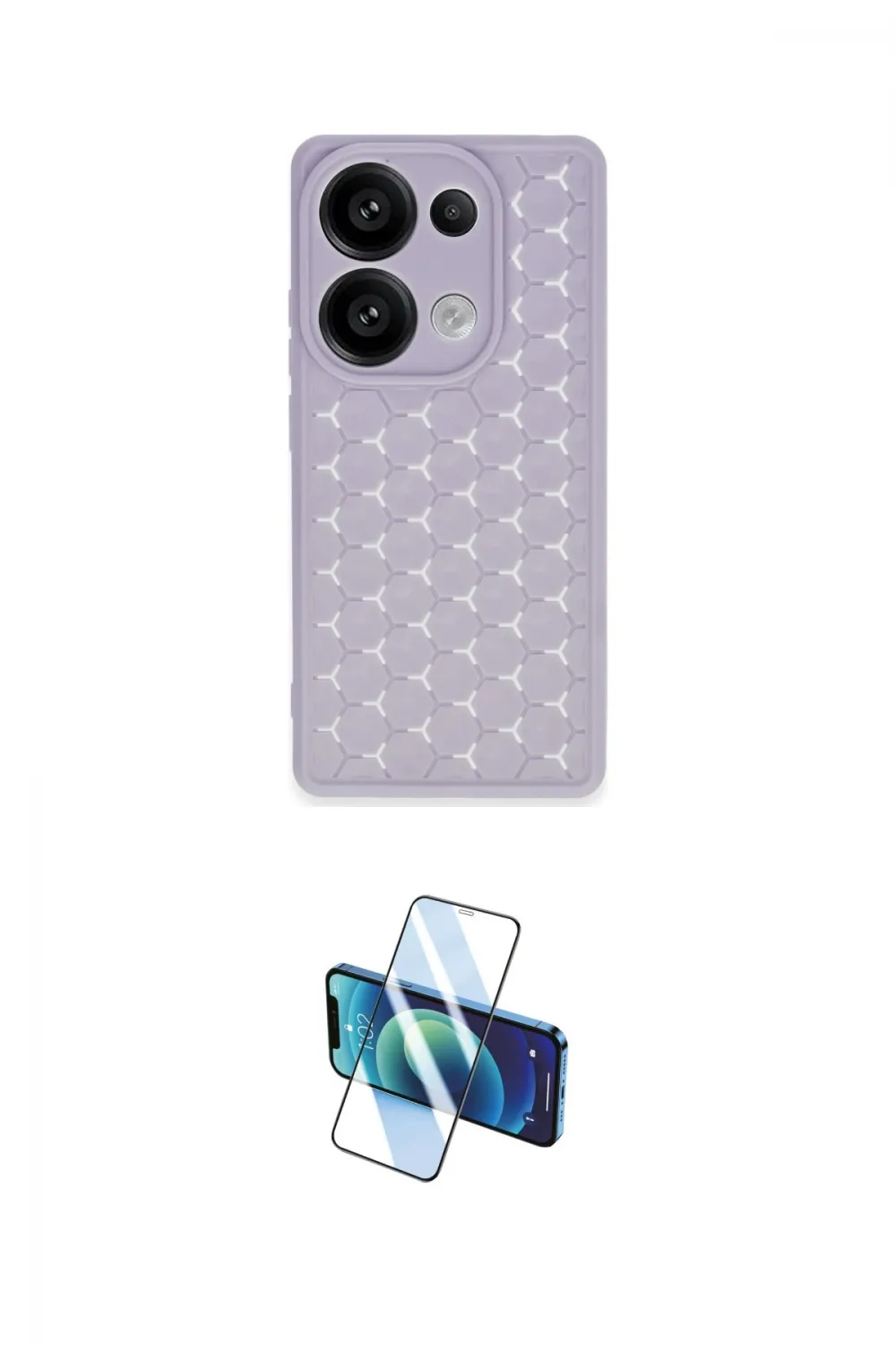 ieg™ Redmi Note 13 Pro 4G Kılıf Zirve Form - Siyah 3D Antistatik Seramik Nano Ekran Koruyucu