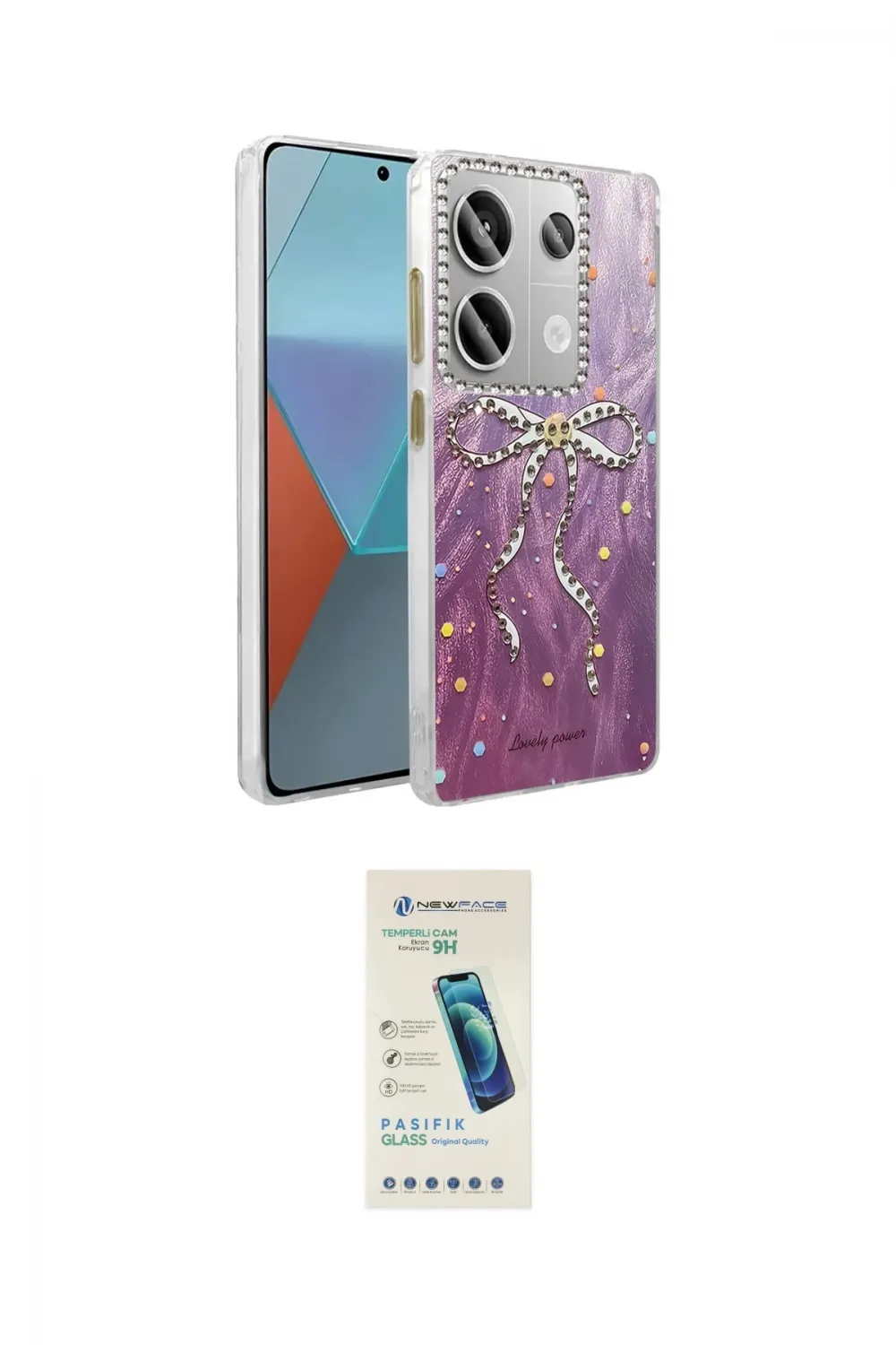 ieg™ Redmi Note 13 Pro 4G Kılıf Zirve Modern Prime - Şeffaf Pasifik Cam Ekran Koruyucu