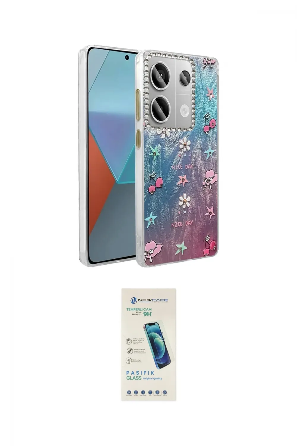 ieg™ Redmi Note 13 Pro 4G Kılıf Zirve Modern Prime - Şeffaf Pasifik Cam Ekran Koruyucu