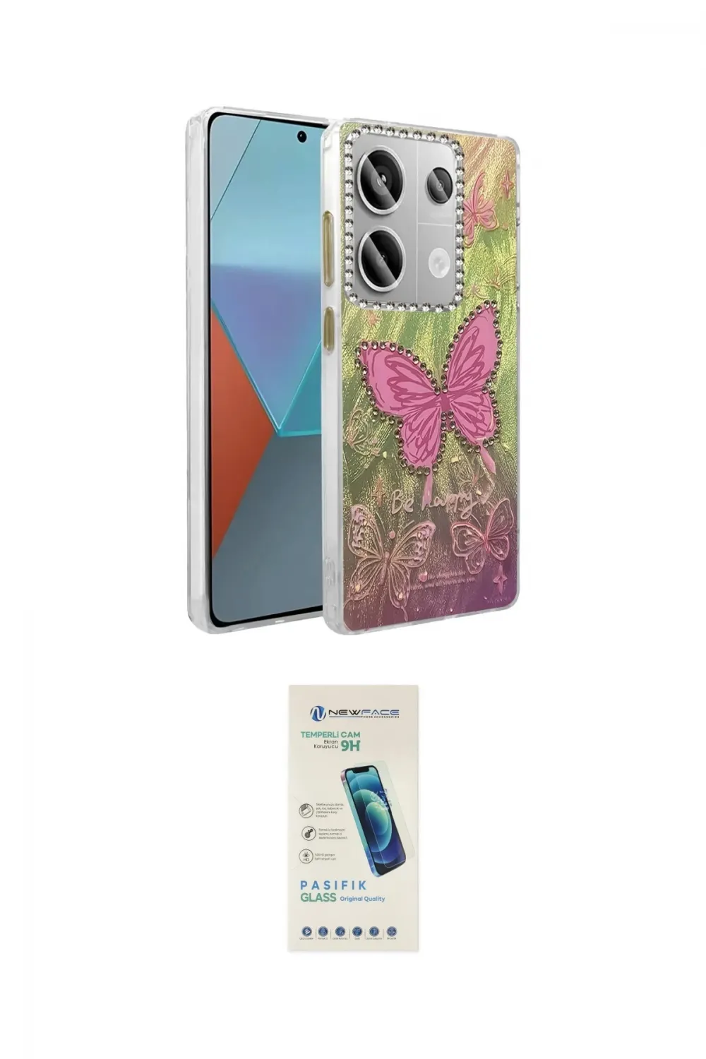 ieg™ Redmi Note 13 Pro 4G Kılıf Zirve Modern Prime - Şeffaf Pasifik Cam Ekran Koruyucu