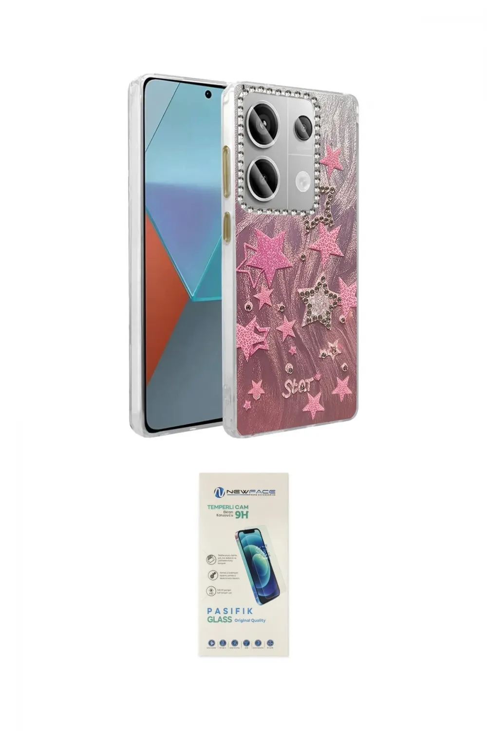 ieg™ Redmi Note 13 Pro 4G Kılıf Zirve Modern Prime - Şeffaf Pasifik Cam Ekran Koruyucu
